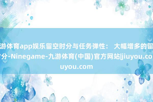 九游体育app娱乐留空时分与任务弹性： 大幅增多的留空时分-Ninegame-九游体育(中国)官方网站|jiuyou.com