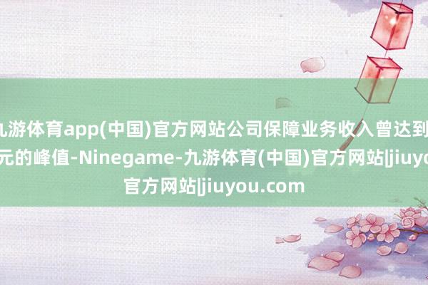 九游体育app(中国)官方网站公司保障业务收入曾达到11.02亿元的峰值-Ninegame-九游体育(中国)官方网站|jiuyou.com